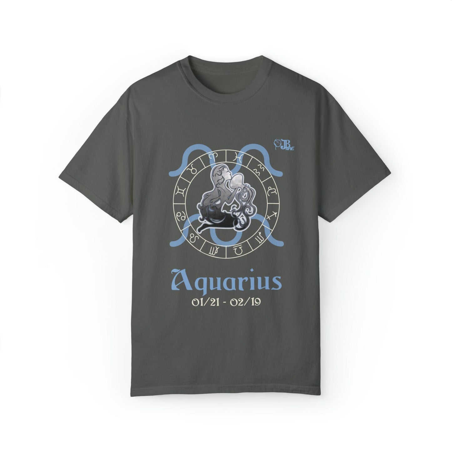 Aquarius Astrology Horoscope Female Design by JB Rae T-Shirt Printify