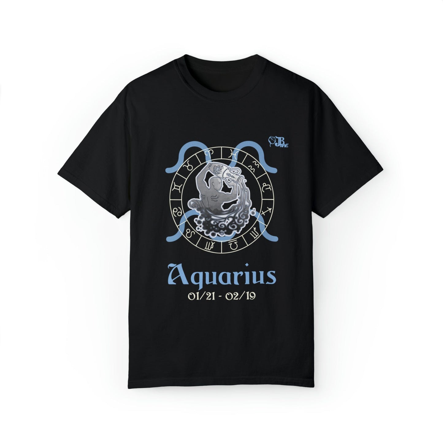 Aquarius Astrology Horoscope Male Design by JB Rae T-Shirt Printify