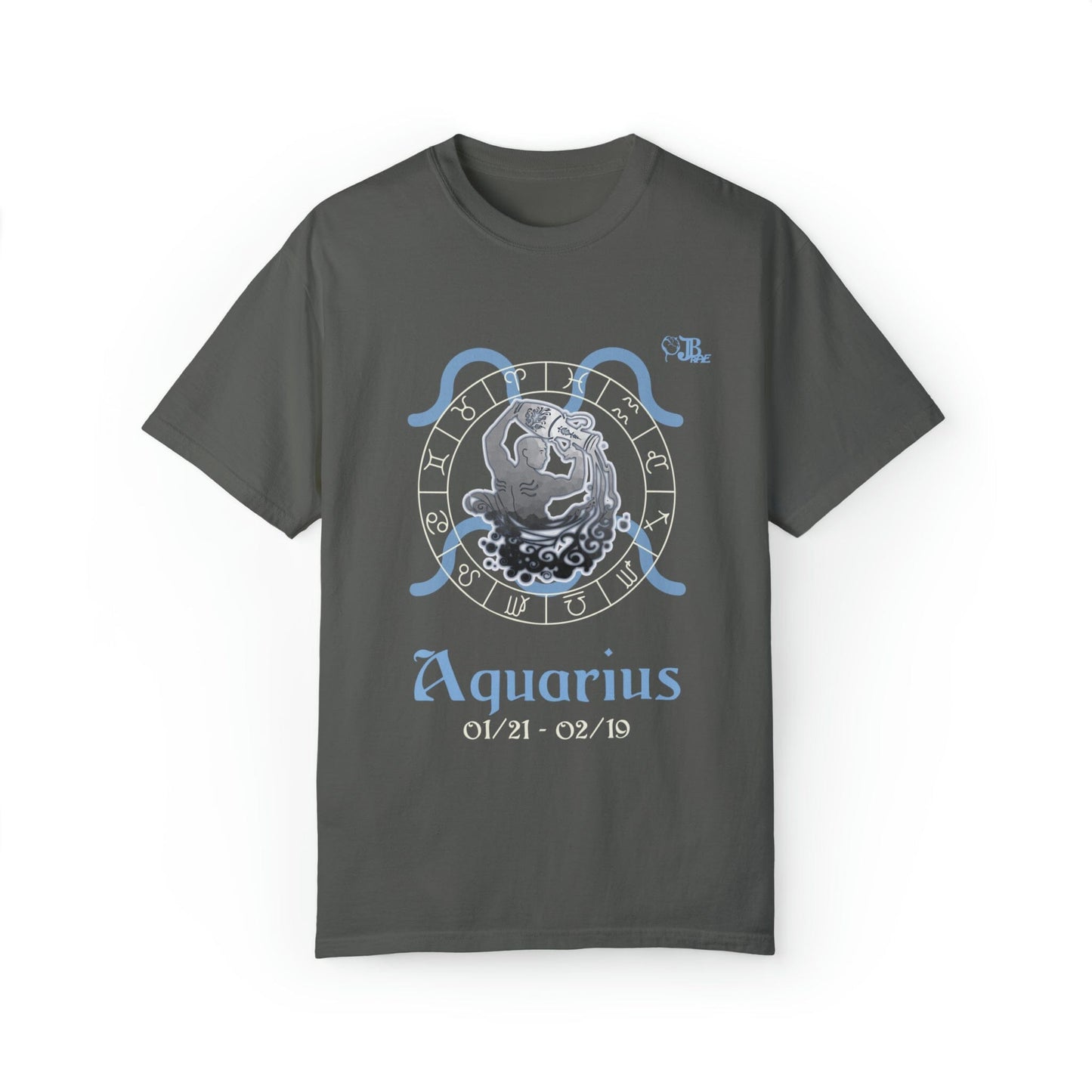 Aquarius Astrology Horoscope Male Design by JB Rae T-Shirt Printify