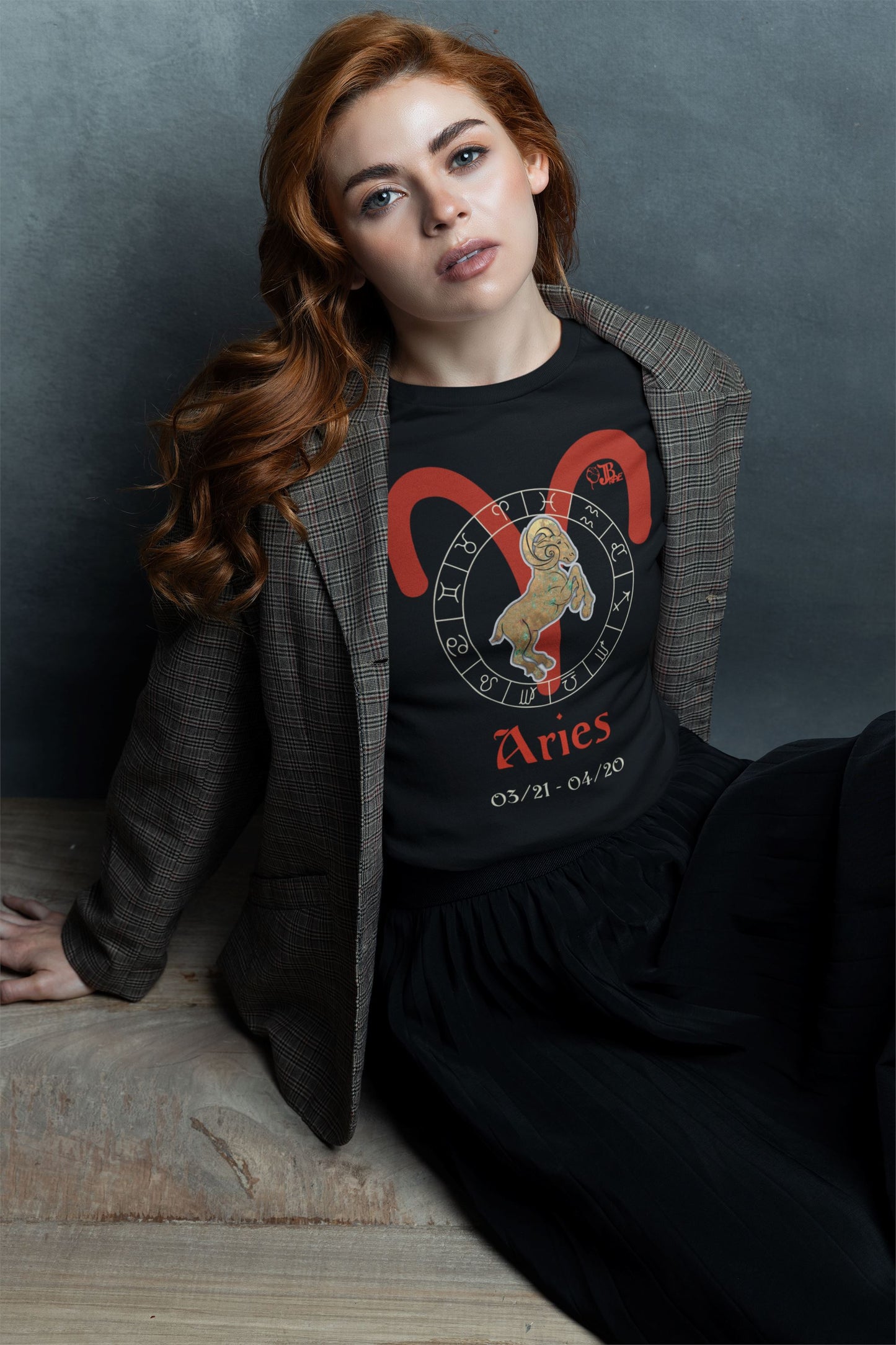 Aries Astrology Horoscope Unisex Design By JB Rae T-Shirt Showfor Inc.