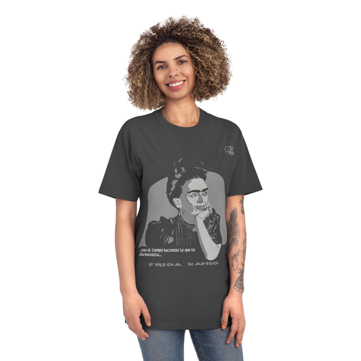 Frida Kahlo - JB Rae Designs T-Shirt Printify Faded Black S