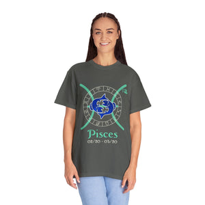 Pisces Astrology Horoscope Unisex Design by JB Rae T-Shirt Printify Pepper S 