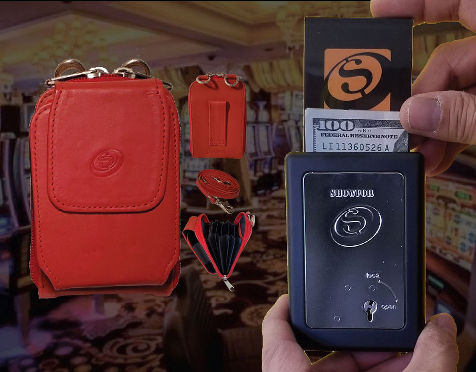 Showfor Black Winners Bank with Red Leather Case Bundle: Winners Bank Essentials