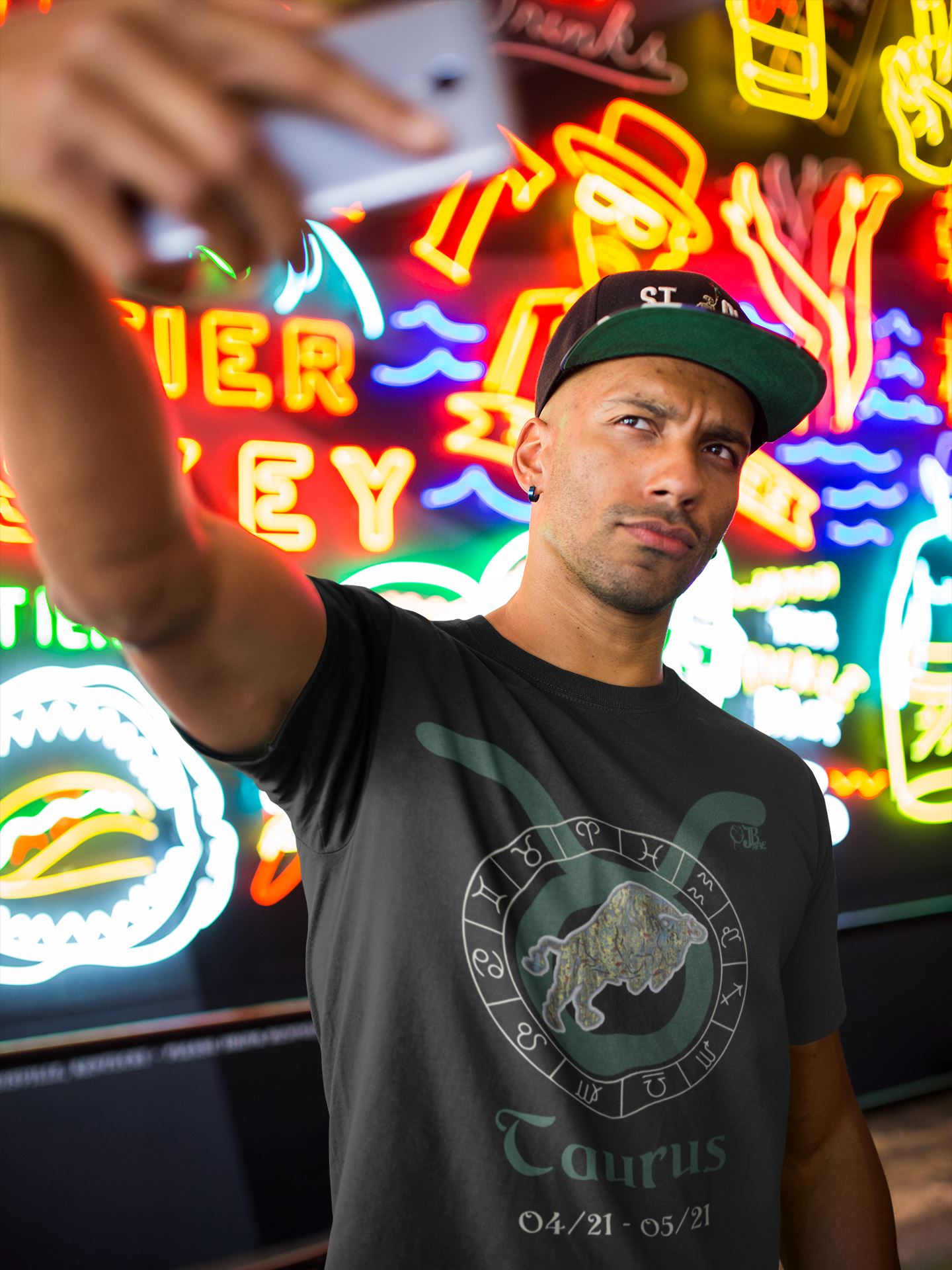 Taurus Astrology Horoscope Unisex Design By JB Rae T-Shirt Showfor Inc.