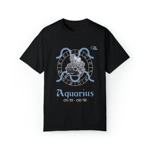 Aquarius Astrology Horoscope Female Design by JB Rae T-Shirt Printify 