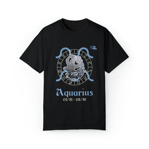 Aquarius Astrology Horoscope Male Design by JB Rae T-Shirt Printify 