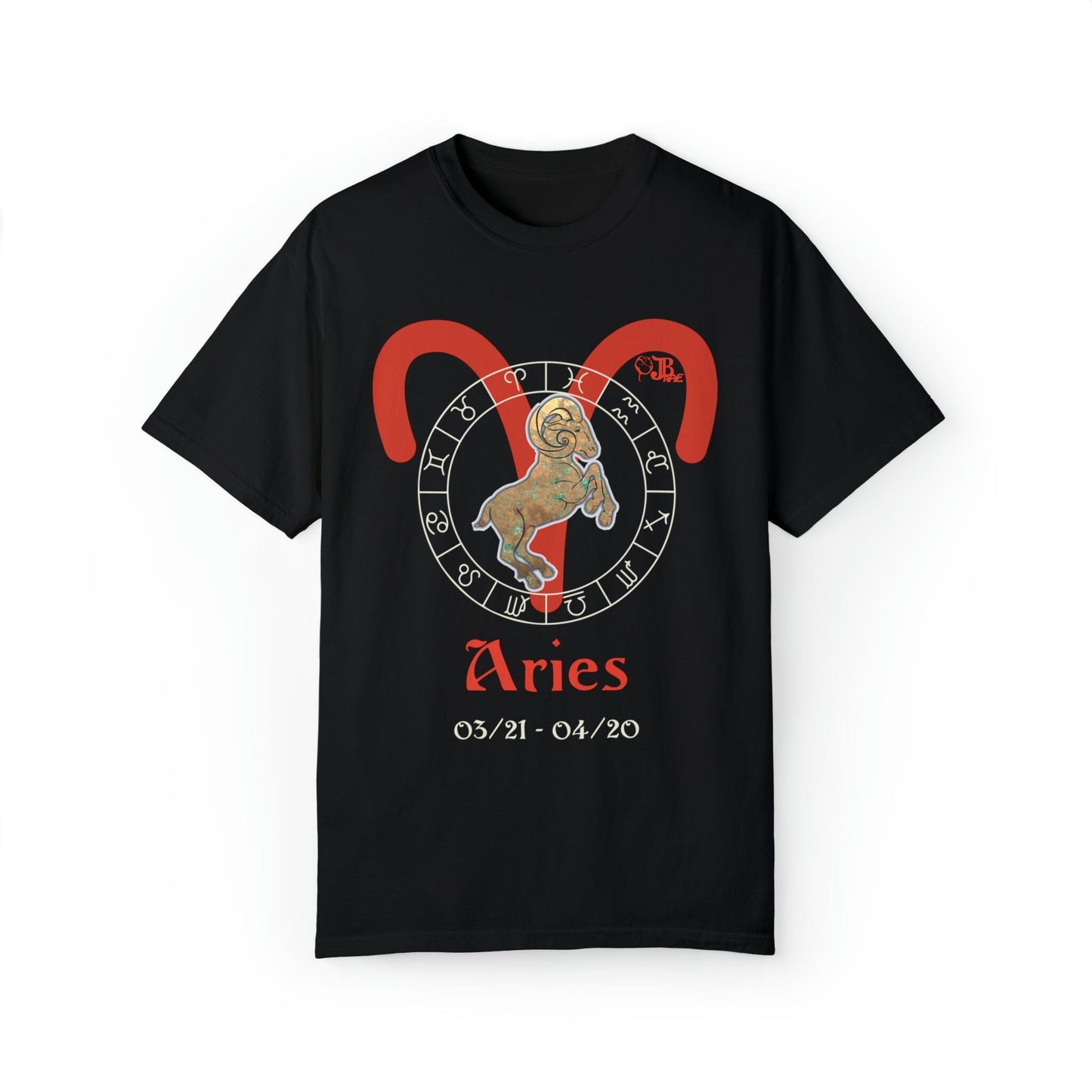 Aries Astrology Horoscope Unisex Design By JB Rae T-Shirt Printify 