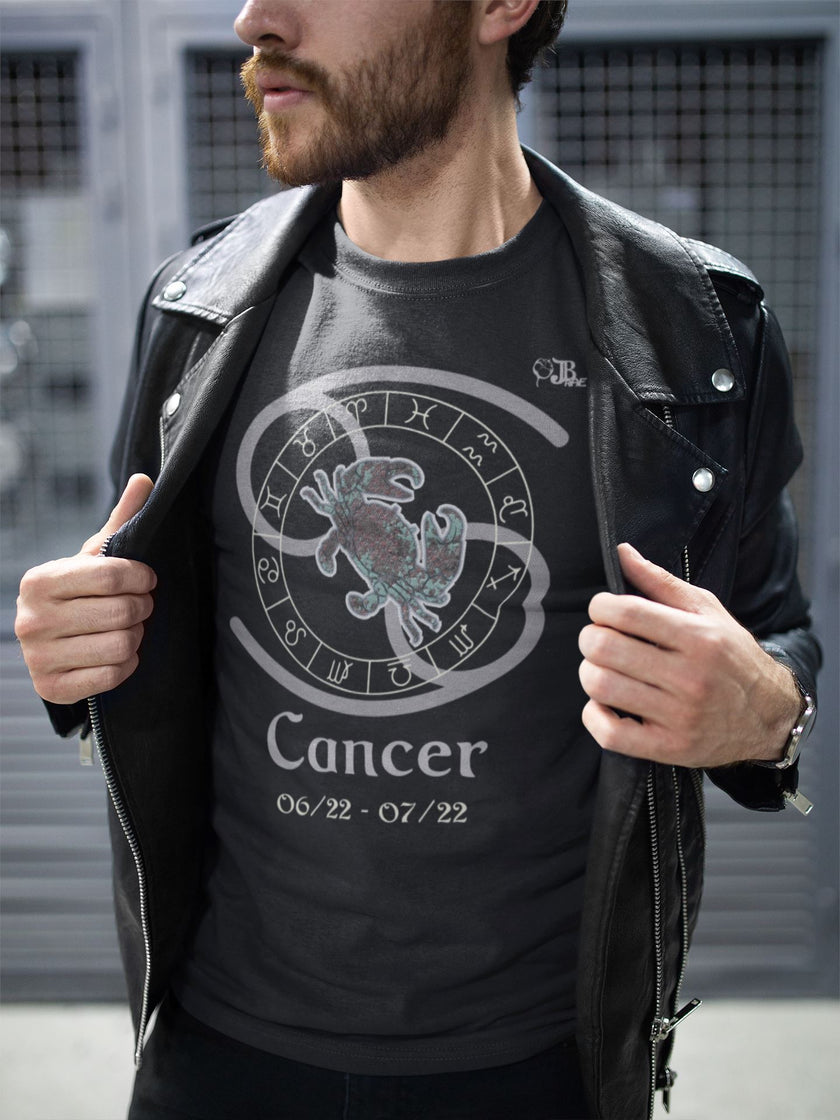 Cancer Astrology Horoscope Unisex Design by JB Rae T-Shirt Showfor Inc. 