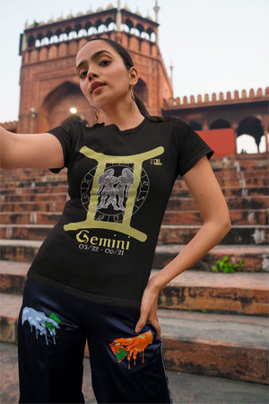 Gemini Astrology Horoscope Unisex Design by JB Rae T-Shirt Showfor Inc. 