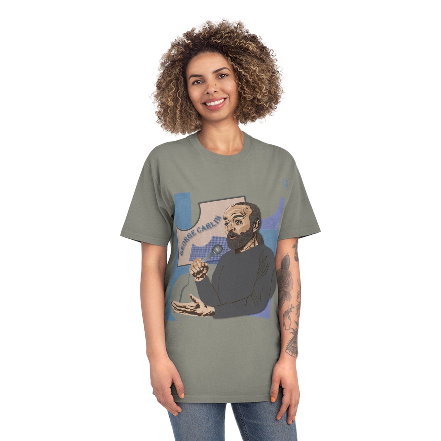 George Carlin - Design by JB Rae T-Shirt Printify 