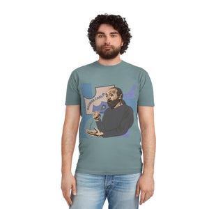 George Carlin - Design by JB Rae T-Shirt Printify Faded Slate S 
