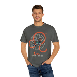 Leo Astrology Horoscope Unisex Design by JB Rae T-Shirt Printify Pepper S 