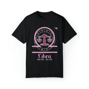 Libra Astrology Horoscope Unisex Design by JB Rae T-Shirt Printify 
