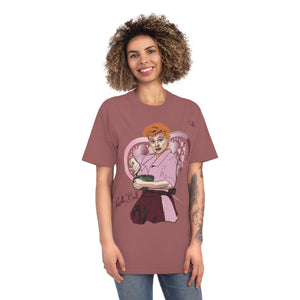 Lucille Ball - Design by JB Rae T-Shirt Printify Faded Wine S 
