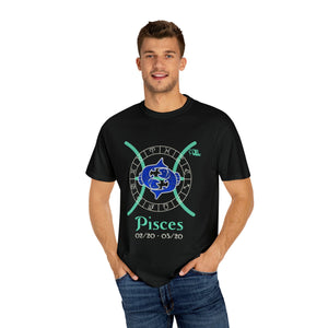 Pisces Astrology Horoscope Unisex Design by JB Rae T-Shirt Printify 