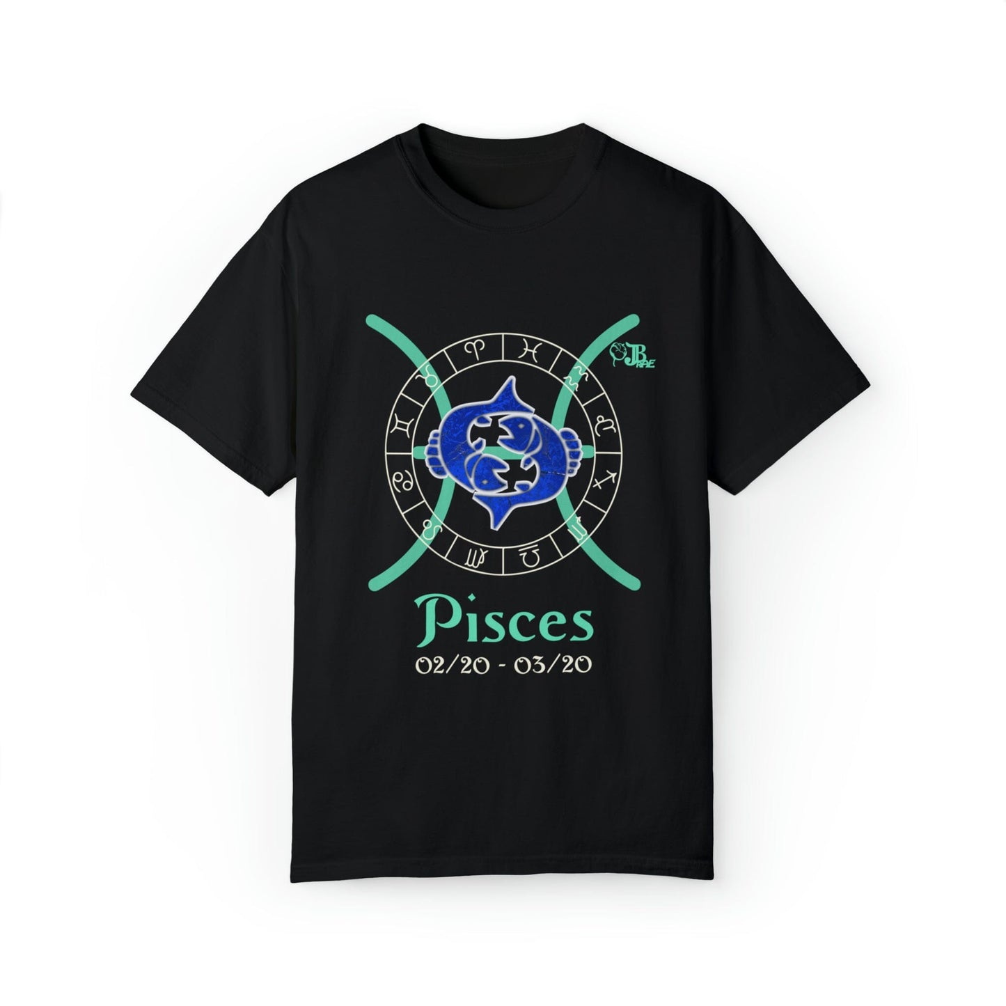 Pisces Astrology Horoscope Unisex Design by JB Rae T-Shirt Printify 