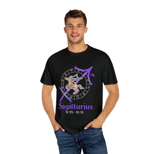 Sagittarius Astrology Horoscope Male Design By JB Rae T-Shirt Showfor Inc. Black S 