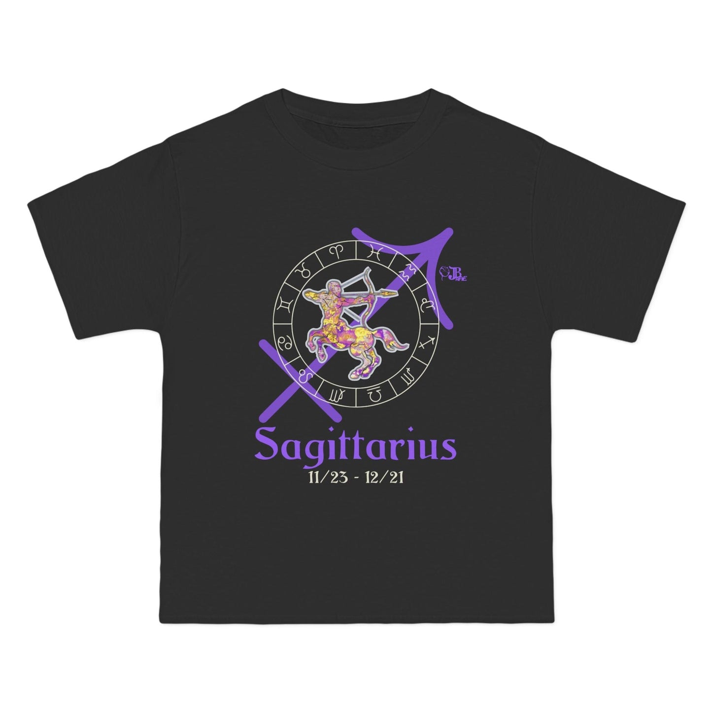 Sagittarius Male Astrology Horoscope - JB Rae Designs T-Shirt Printify Black S 