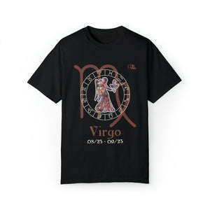 Virgo Astrology Horoscope Unisex Design By JB Rae T-Shirt Showfor Inc. 
