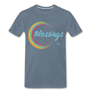 1 BLESSINGS T-shirt by JB Rae Men's Premium T-Shirt Showfor Inc. steel blue S 