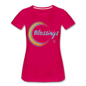 1 BLESSINGS T-shirt by JB Rae Women’s Premium T-Shirt Showfor Inc. dark pink S 
