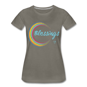 1 BLESSINGS T-shirt by JB Rae Women’s Premium T-Shirt Showfor Inc. asphalt gray S 