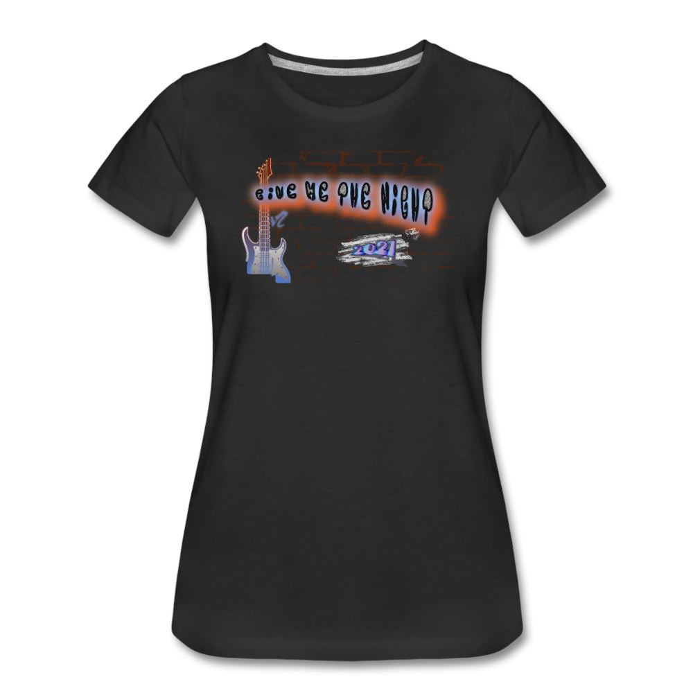 Art - Give Me The Night T-shirt by JB Rae Women’s Premium T-Shirt | Spreadshirt 813 Showfor Inc. black S 