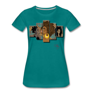 Art - Natural Beauty T-shirt by JB Rae Women’s Premium T-Shirt | Spreadshirt 813 Showfor Inc. teal S 