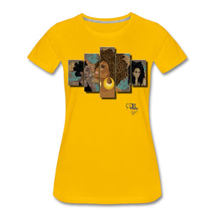 Art - Natural Beauty T-shirt by JB Rae Women’s Premium T-Shirt | Spreadshirt 813 Showfor Inc. sun yellow S 