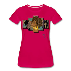Art - Natural Beauty T-shirt by JB Rae Women’s Premium T-Shirt | Spreadshirt 813 Showfor Inc. dark pink S 