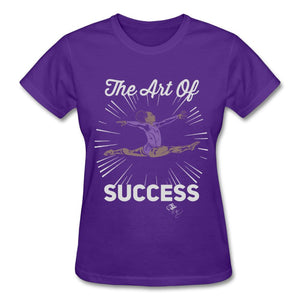 Art of Success Gymnastics T-shirt by JB Rae Gildan Ultra Cotton Ladies T-Shirt Showfor Inc. purple S 