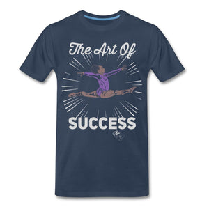 Art of Success Gymnastics T-shirt by JB Rae Men's Premium T-Shirt Showfor Inc. navy S 