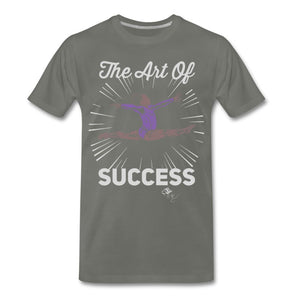 Art of Success Gymnastics T-shirt by JB Rae Men's Premium T-Shirt Showfor Inc. asphalt gray S 