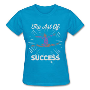 Art of Success Gymnastics T-shirt by JB Rae Gildan Ultra Cotton Ladies T-Shirt Showfor Inc. turquoise S 
