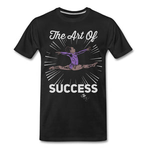 Art of Success Gymnastics T-shirt by JB Rae Men's Premium T-Shirt Showfor Inc. black S 