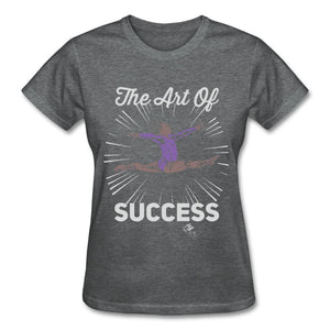 Art of Success Gymnastics T-shirt by JB Rae Gildan Ultra Cotton Ladies T-Shirt Showfor Inc. deep heather S 