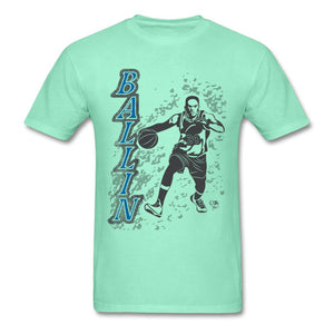 BALLIN T-shirt by JB Rae Hanes Adult Tagless T-Shirt Showfor Inc. deep mint S 