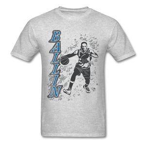 BALLIN T-shirt by JB Rae Hanes Adult Tagless T-Shirt Showfor Inc. heather gray S 