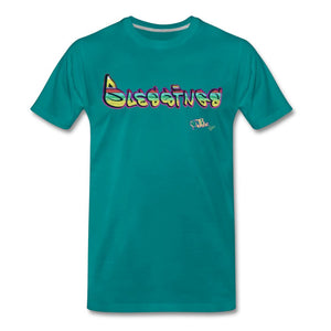 Blessings - Two T-shirt by JB Rae Men's Premium T-Shirt | Spreadshirt 812 Showfor Inc. teal S 