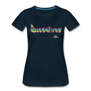 Blessings - Two T-shirt Design by JB Rae Women’s Premium T-Shirt | Spreadshirt 813 Showfor Inc. deep navy S 