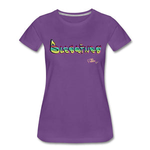 Blessings - Two T-shirt Design by JB Rae Women’s Premium T-Shirt | Spreadshirt 813 Showfor Inc. purple S 