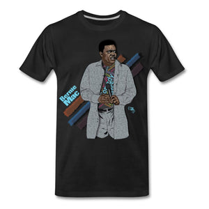 Comedian – Bernie Mac T-shirt Design by JB Rae Men's Premium T-Shirt Showfor Inc. black S 