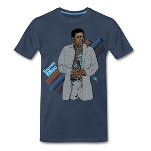Comedian – Bernie Mac T-shirt Design by JB Rae Men's Premium T-Shirt Showfor Inc. navy S 