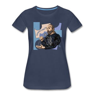 Comedian - George Carlin T-shirt Design by JB Rae Women’s Premium T-Shirt Showfor Inc. navy S 