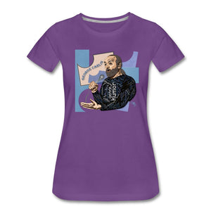 Comedian - George Carlin T-shirt Design by JB Rae Women’s Premium T-Shirt Showfor Inc. purple S 