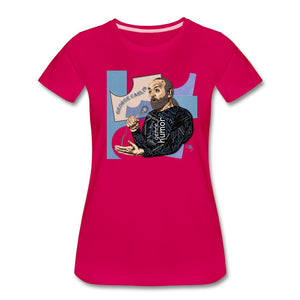 Comedian - George Carlin T-shirt Design by JB Rae Women’s Premium T-Shirt Showfor Inc. dark pink S 