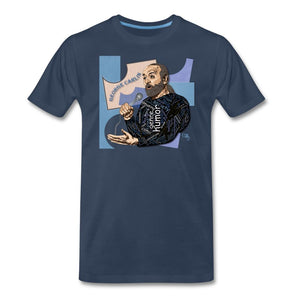 Comedian - George Carlin T-shirt Design by JB Rae Men's Premium T-Shirt Showfor Inc. navy S 