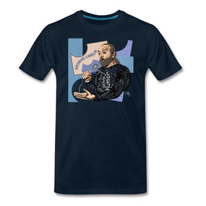 Comedian - George Carlin T-shirt Design by JB Rae Men's Premium T-Shirt Showfor Inc. deep navy S 