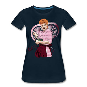 Comedian – Lucille Ball T-shirt Design by JB Rae Women’s Premium T-Shirt | Spreadshirt 813 Showfor Inc. deep navy S 
