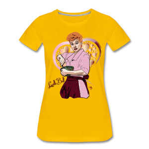 Comedian – Lucille Ball T-shirt Design by JB Rae Women’s Premium T-Shirt | Spreadshirt 813 Showfor Inc. sun yellow S 